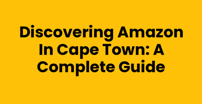 Shopping on Amazon In Cape Town illustrated with delivery and options