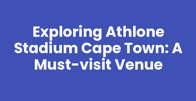 Athlone Stadium Cape Town filled with excited fans during a match