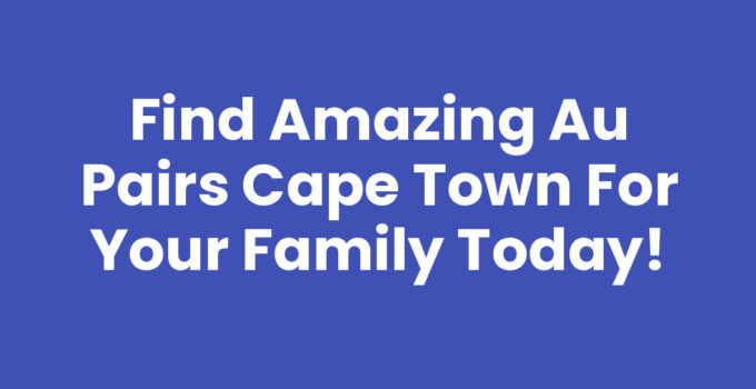 Au Pairs Cape Town: A friendly au pair engaging with children in a park.