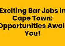 Exciting Bar Jobs in Cape Town: Opportunities Await You!