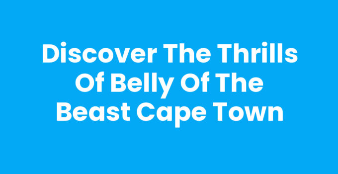 Belly Of The Beast Cape Town showcases vibrant local cuisine.