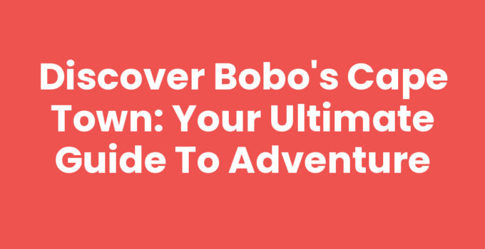 A vibrant dish from Bobo's Cape Town showcasing South African cuisine.