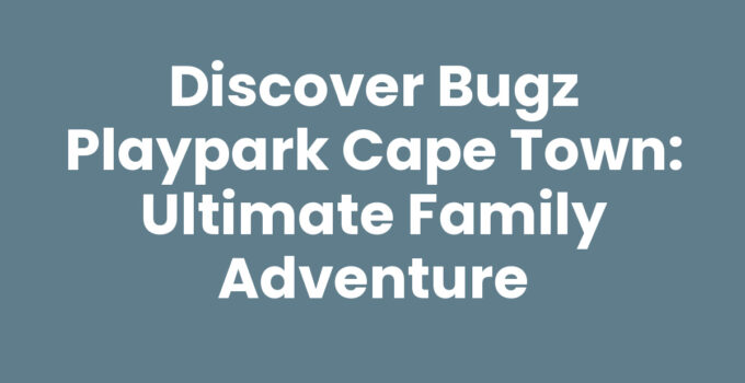 Children enjoying the attractions at Bugz Playpark Cape Town