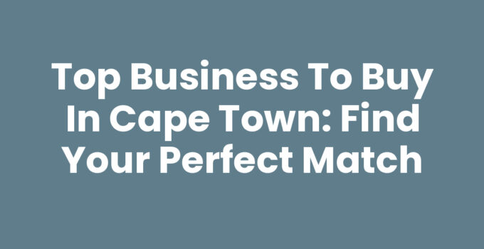 Woman looking at business to buy in Cape Town