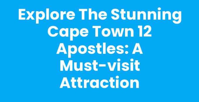 Cape Town 12 Apostles mountain range with stunning ocean views.