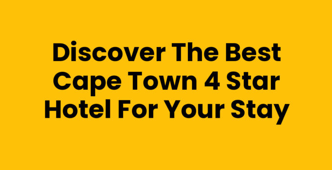 Beautiful views from a Cape Town 4 Star Hotel overlooking the coastline