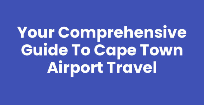 Cape Town Airport terminal with flights and passengers