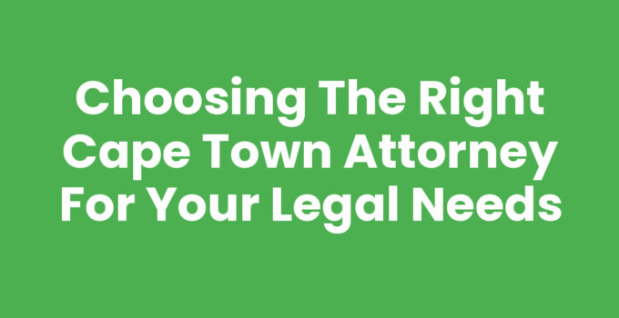 Cape Town Attorney Consultation