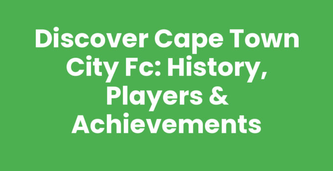 Cape Town City FC players celebrating victory on the field