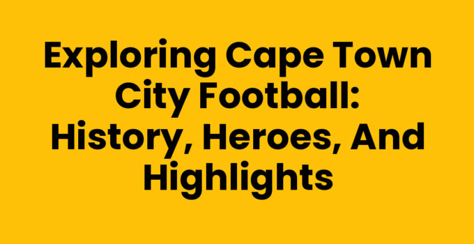 Cape Town City Football players celebrating a goal during a match