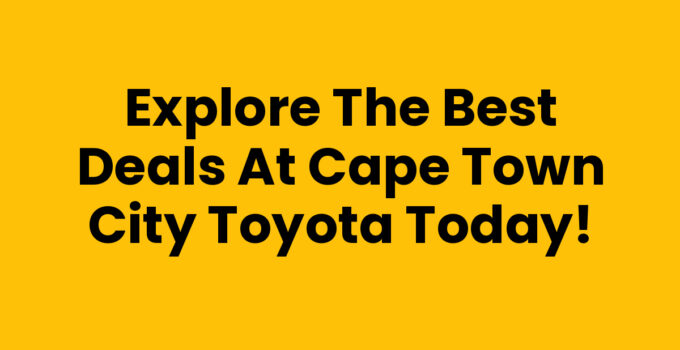 Cape Town City Toyota showroom showcasing a variety of vehicles