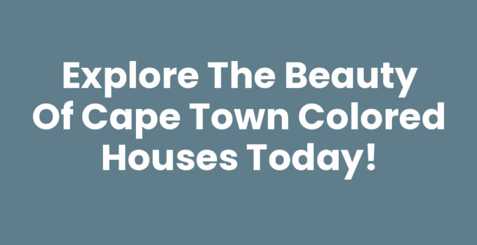 A stunning view of Cape Town Colored Houses in Bo-Kaap, showcasing vibrant architecture.