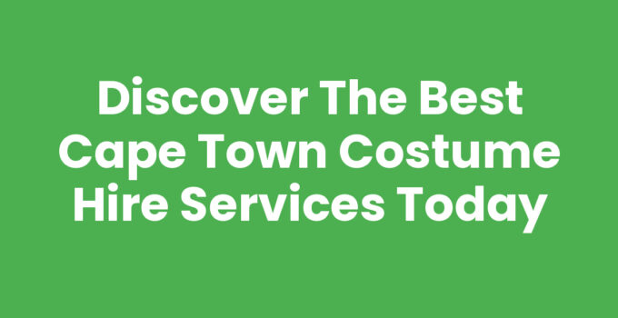 A variety of costumes available for Cape Town costume hire