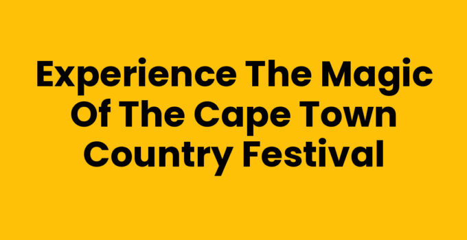 Attendees enjoying the Cape Town Country Festival with music and food.