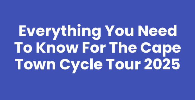 Cape Town Cycle Tour 2025 featuring scenic views of cyclists