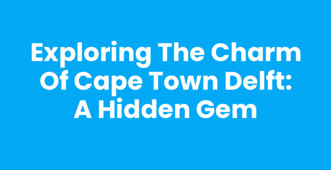 A vibrant street scene in Cape Town Delft showcasing colorful houses.