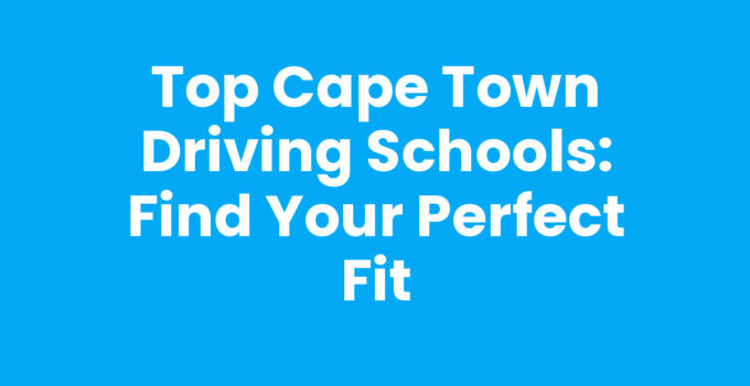 Learning to drive at Cape Town Driving Schools