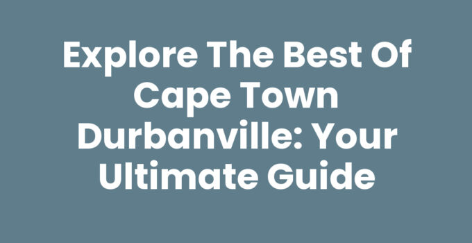A scenic view of Cape Town Durbanville's vineyards and countryside.