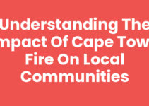 Understanding the Impact of Cape Town Fire on Local Communities