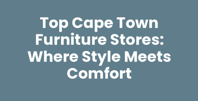A wide selection of furniture from Cape Town Furniture Stores.
