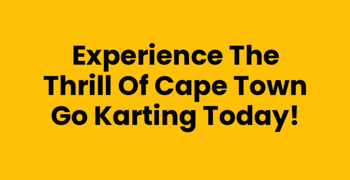 Exciting Cape Town Go Karting experience on a track