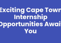 Exciting Cape Town Internship Opportunities Await You