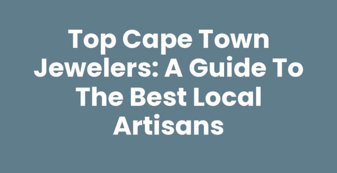 A beautiful display of handcrafted jewelry by Cape Town jewelers