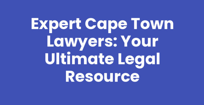 Cape Town Lawyers providing legal assistance and consultation