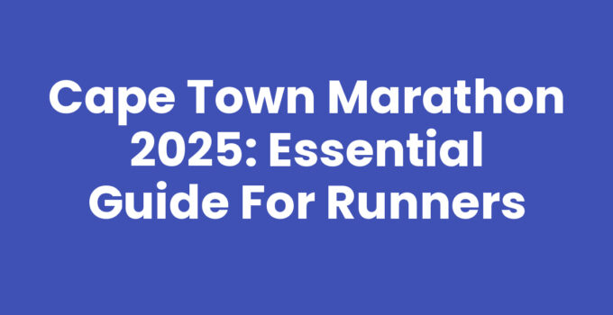 Cape Town Marathon 2025 scenic route with Table Mountain