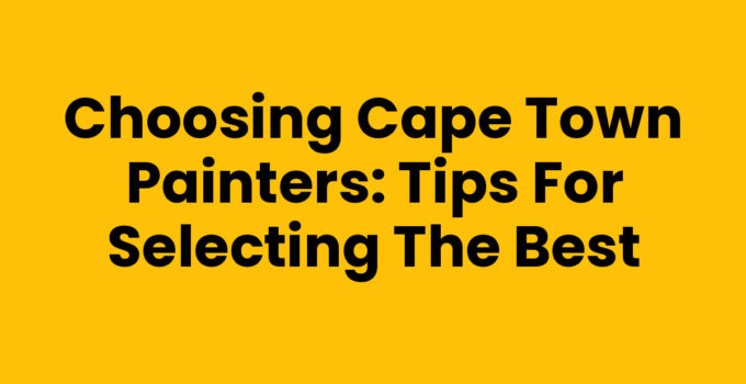 Cape Town Painters at work on a vibrant residential home