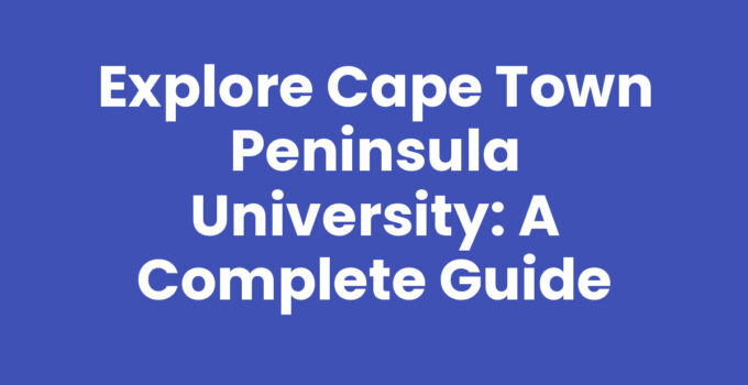 Cape Town Peninsula University campus with Table Mountain in the background