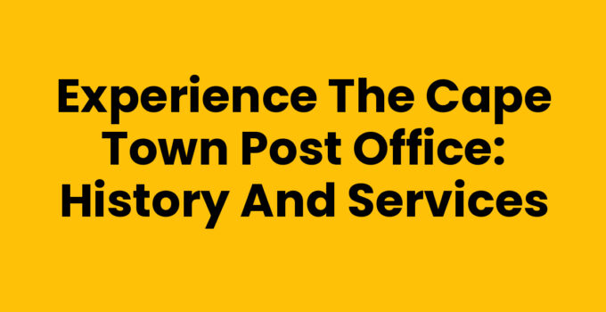 Historic Cape Town Post Office with Victorian architecture