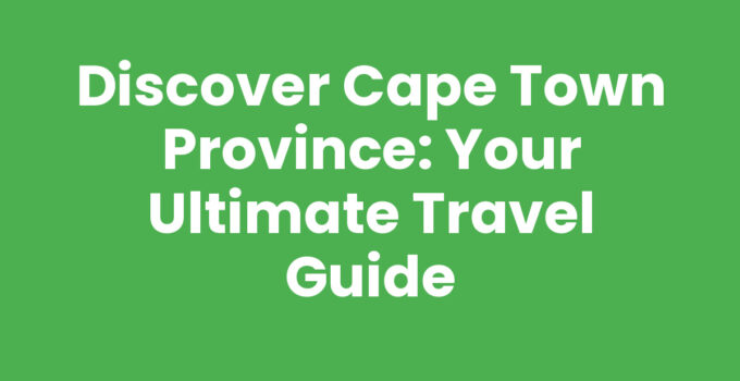 Stunning view of Cape Town Province and Table Mountain