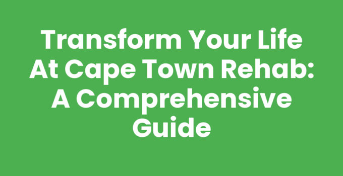 Cape Town Rehab: A serene and supportive environment for recovery.