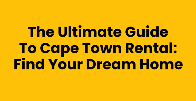 Cape Town Rental: Stunning views of Table Mountain and city-scape
