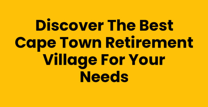A serene view of a Cape Town Retirement Village showcasing community living.