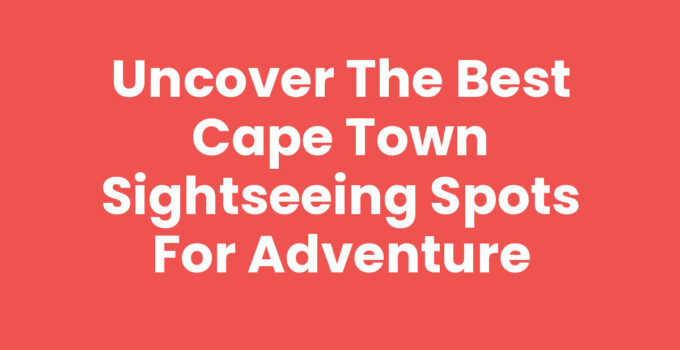 A stunning view of Cape Town Sightseeing featuring Table Mountain