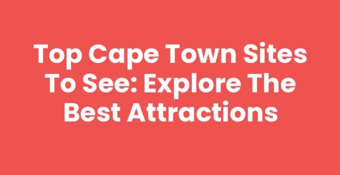 Stunning view of Cape Town sites to see including Table Mountain and the V&A Waterfront.