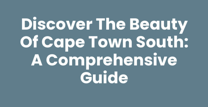 Stunning panoramic view of Cape Town South from Table Mountain