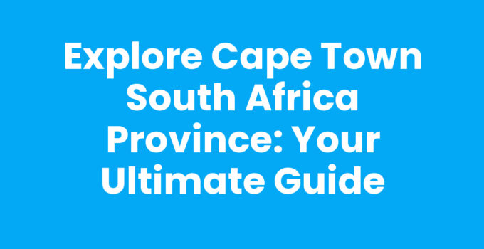 Cape Town South Africa Province scenic view with Table Mountain