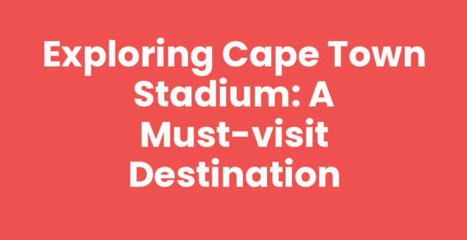 Cape Town Stadium with Table Mountain in the background