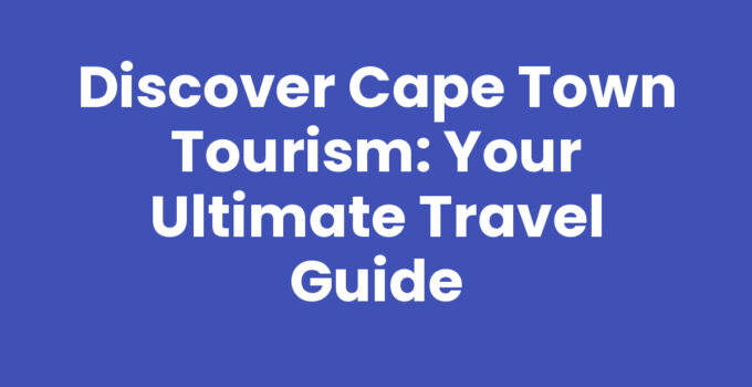 A breathtaking view of Table Mountain overlooking Cape Town tourism attractions.