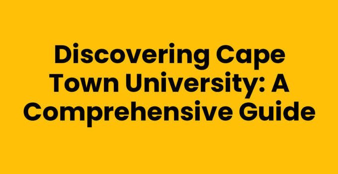 Students enjoying campus life at Cape Town University