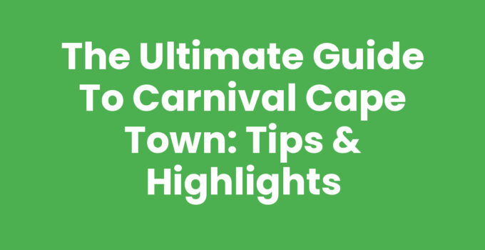 Vibrant performers at the Carnival Cape Town festival.