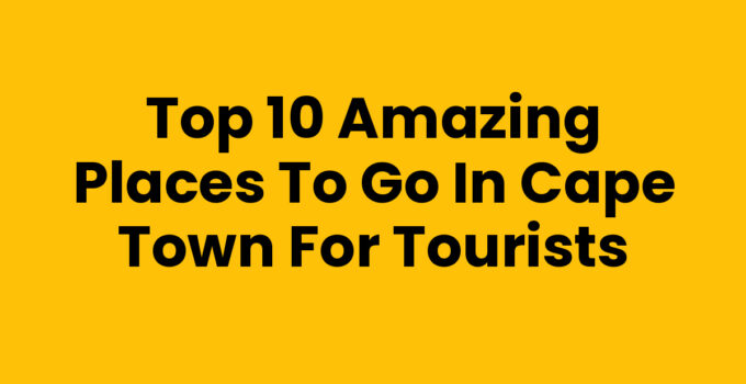 Interactive guide to the best places to go in Cape Town
