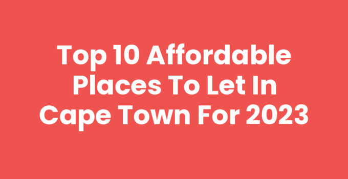 Explore the best Places To Let In Cape Town with stunning views