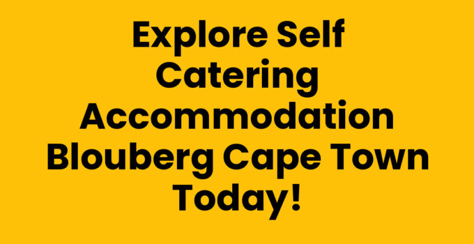 Self Catering Accommodation Blouberg Cape Town with a beach view