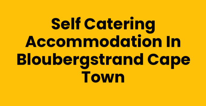 Self Catering Accommodation In Bloubergstrand Cape Town - Cozy beach apartments with ocean views