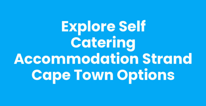 Self Catering Accommodation Strand Cape Town with beach view