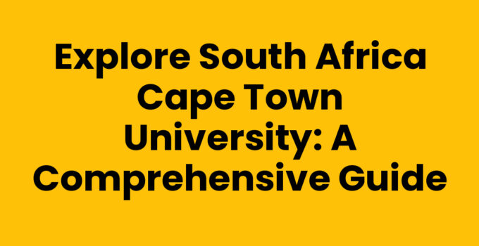 Students exploring South Africa Cape Town University campus.